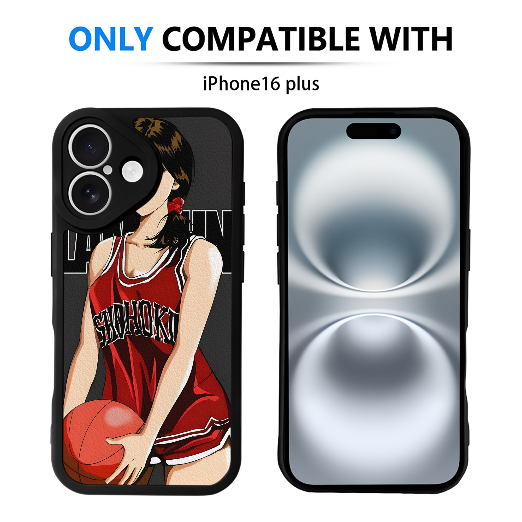 （画像用） SLAM DUNK／スラムダンク 【iPhone 16シリーズ対応】シリコンスマホケース（レザー調） 材質：シリコン